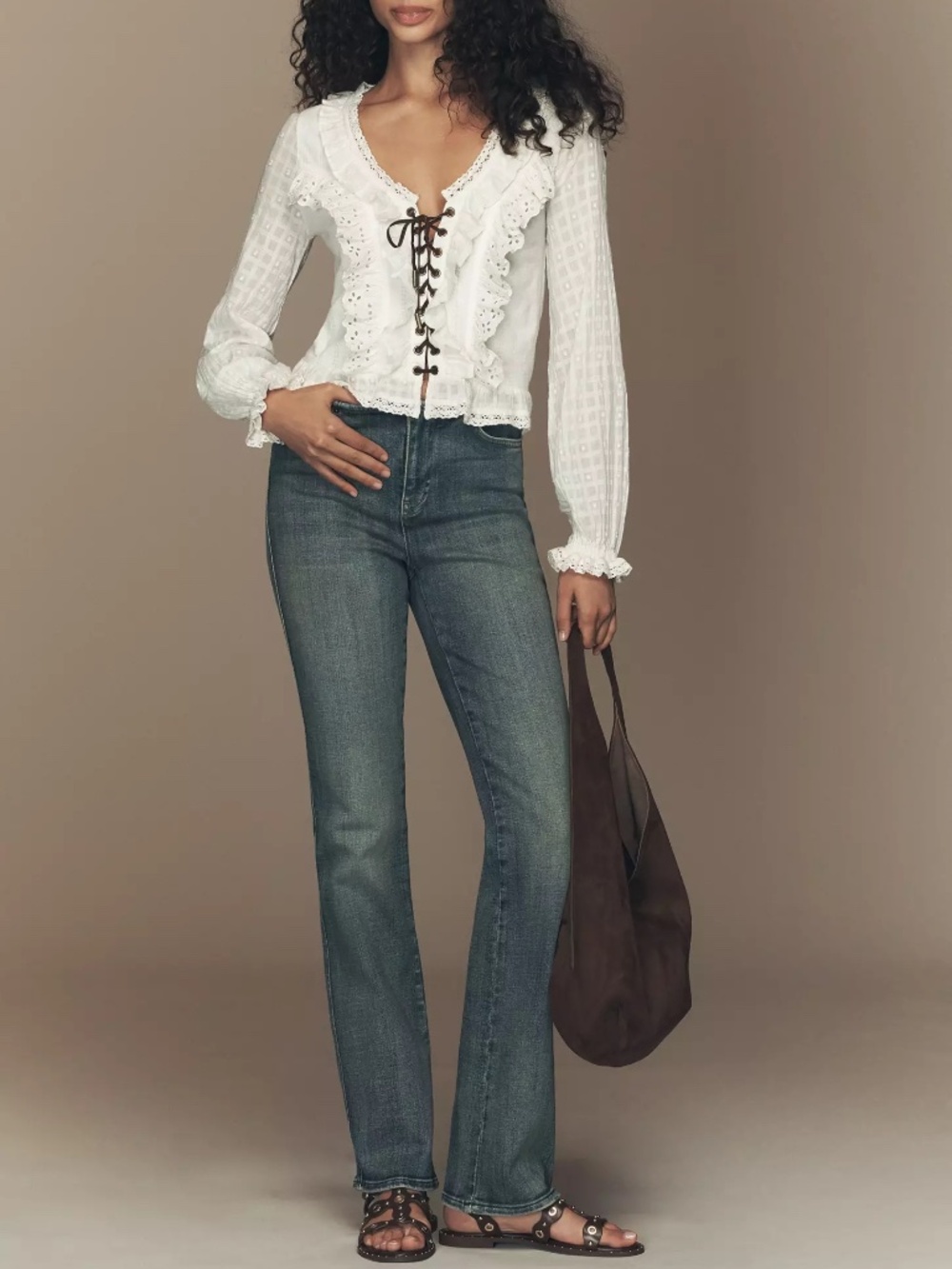 Antropologie Pilcro Low-Rise Mini Bootcut Jeans